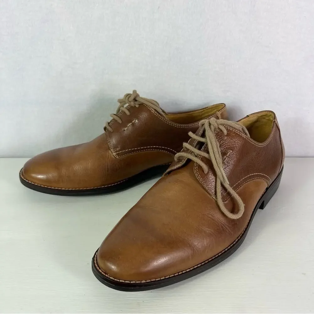 Sandro Moscolini Shoe Mens 9 Brown Oxford Leather Toe Cap Lace up